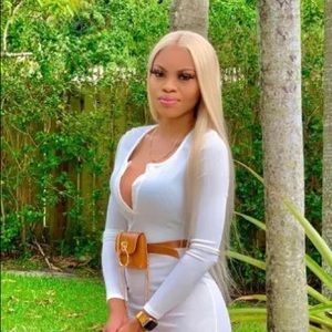 26” lace front blonde 613 T line human hair wig